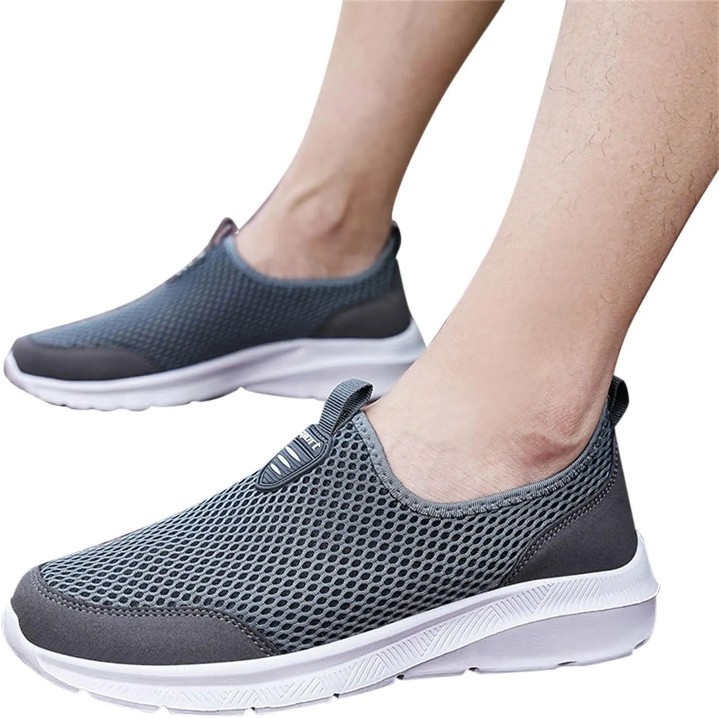 Men's Wide Minimalist Barefoot Sneakers Men's Sneakers Non Slip Shoes Wide Toe Box Trendy Casual Mens Loafers Womens Walking Sneakers with Arch Support