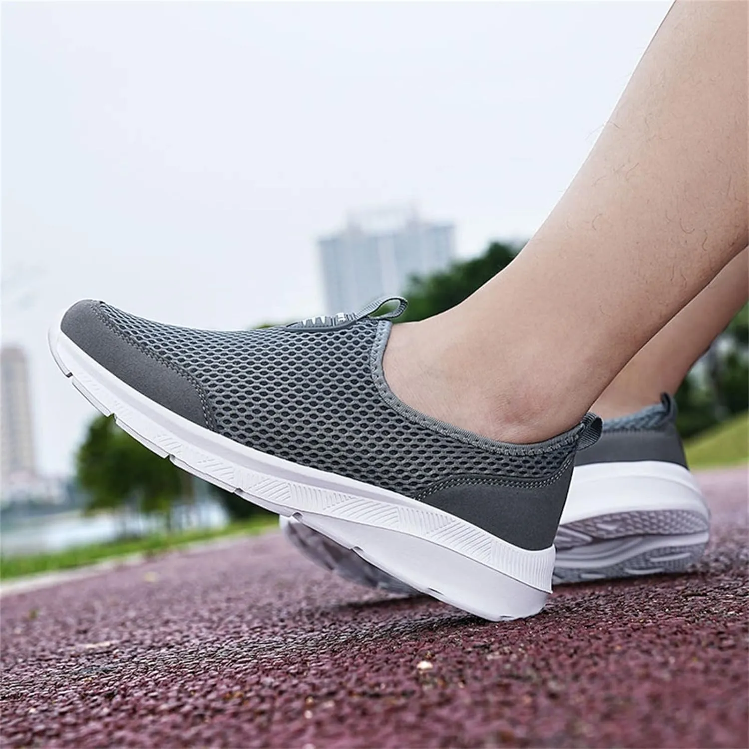 Men's Wide Minimalist Barefoot Sneakers Men's Sneakers Non Slip Shoes Wide Toe Box Trendy Casual Mens Loafers Womens Walking Sneakers with Arch Support
