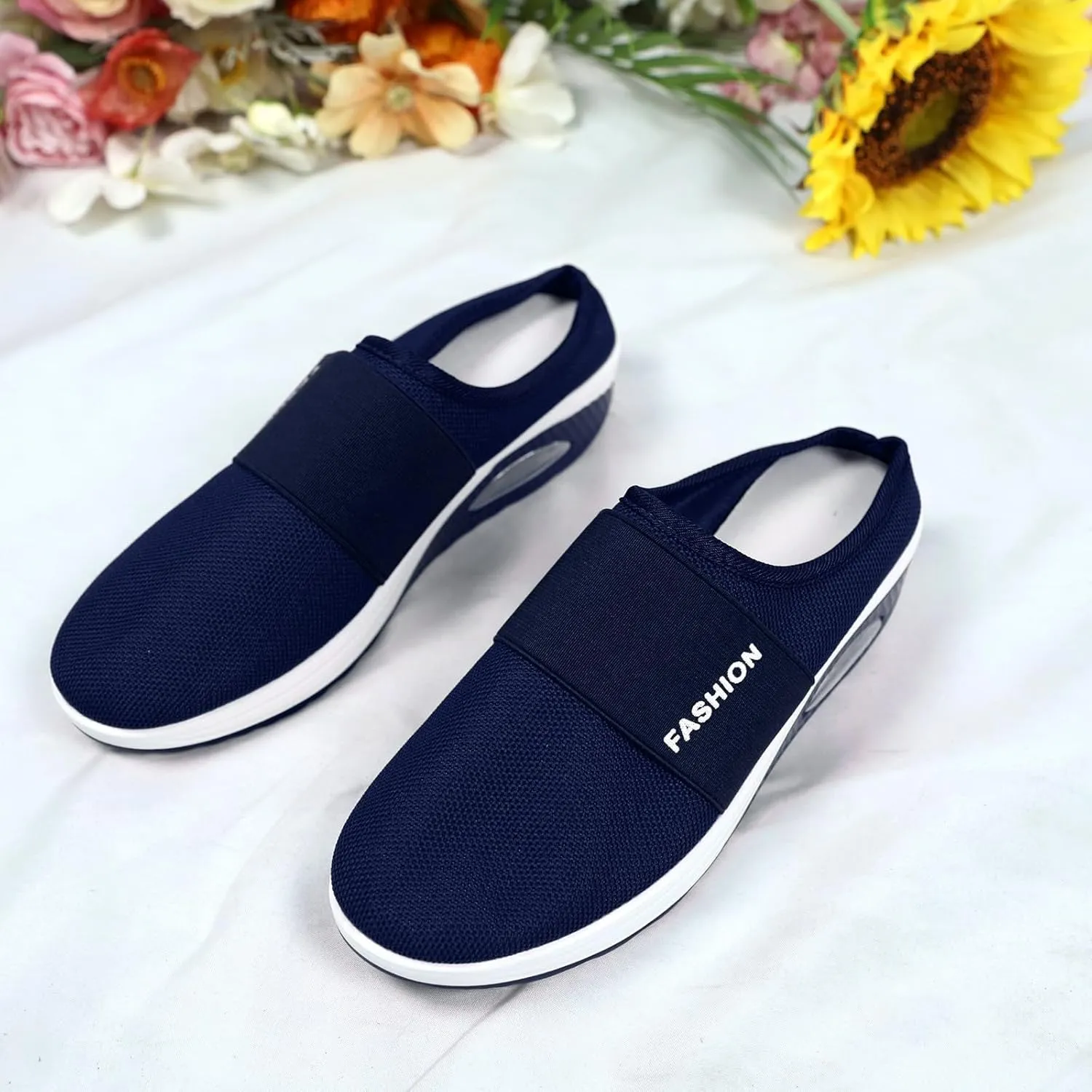 Mules for Women 2025 Backless Walking Sneakers Mens Running Shoes Walking Women Casual Shoes Dress Sneakers Platform Tennis Shoe White Loafers