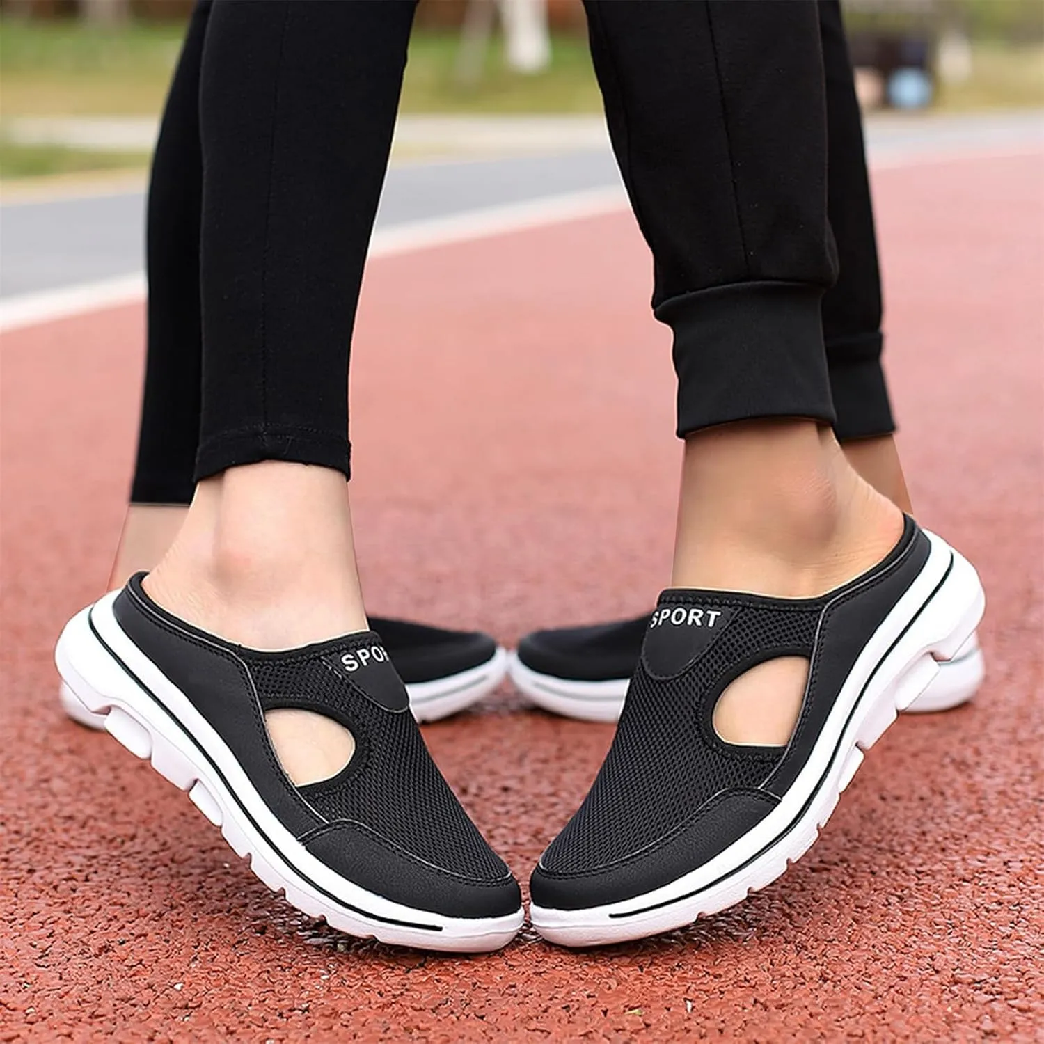 Non-Slip Walking Shoes for Mens&Womens Comfort Breathable Support Sports Sandals Slip On Orthopedic Diabetic Mules Breathable Slippers Closed Toe Slides