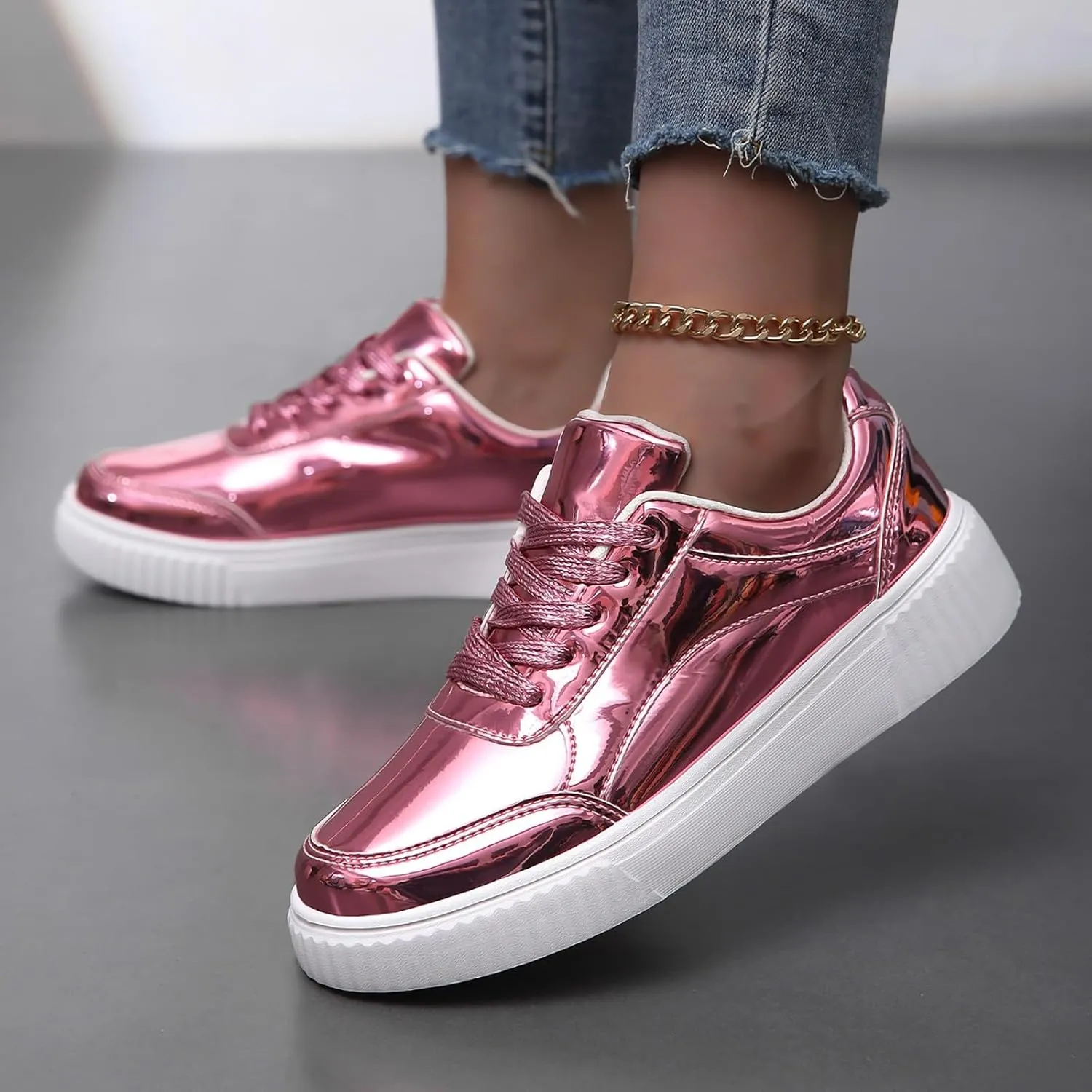 Non Slip Work Shoes Women Womens Slip On Sneakers Women's Loafers & Slip-Ons Comfy Soft Cover Heel Christmas Sneakers Women Round Toe Slip On Casual