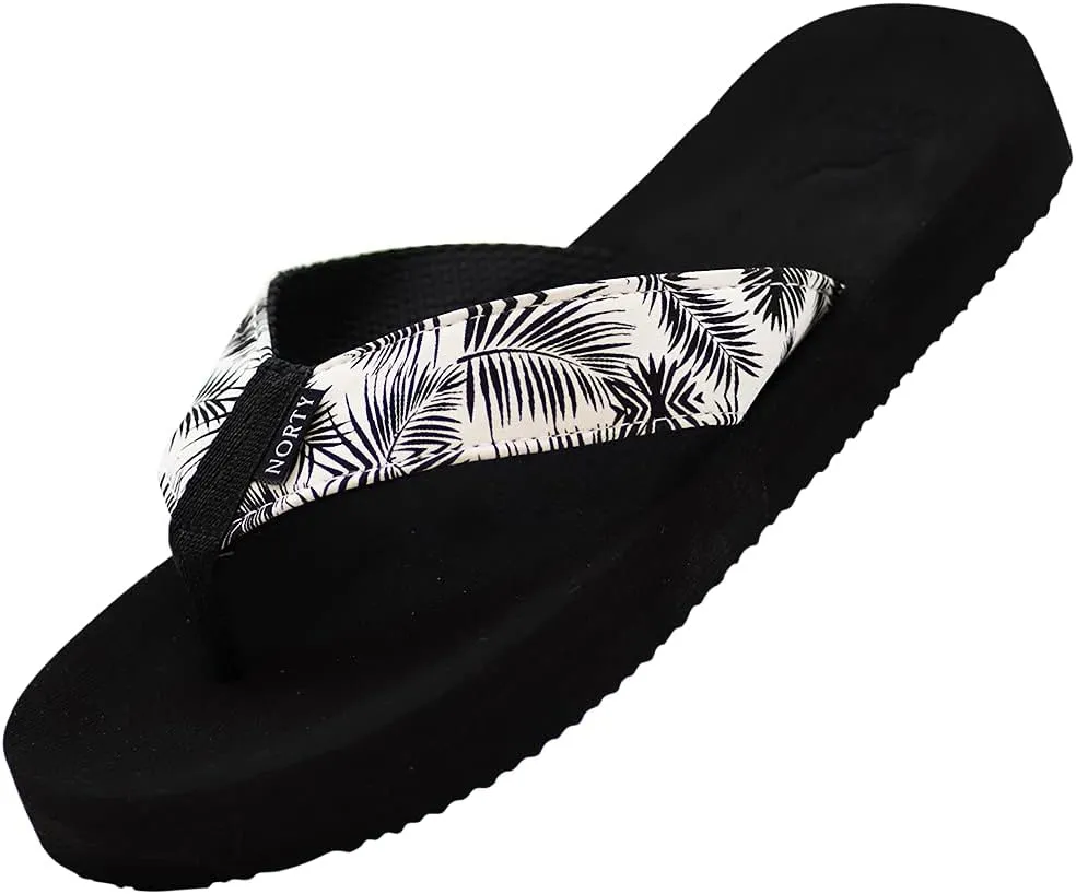 NORTY - Women's Casual Resort Wear Flip Flop Sandal for Everyday Comfort