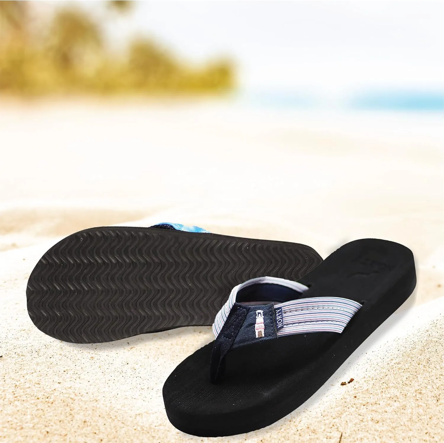 NORTY - Women's Casual Resort Wear Flip Flop Sandal for Everyday Comfort