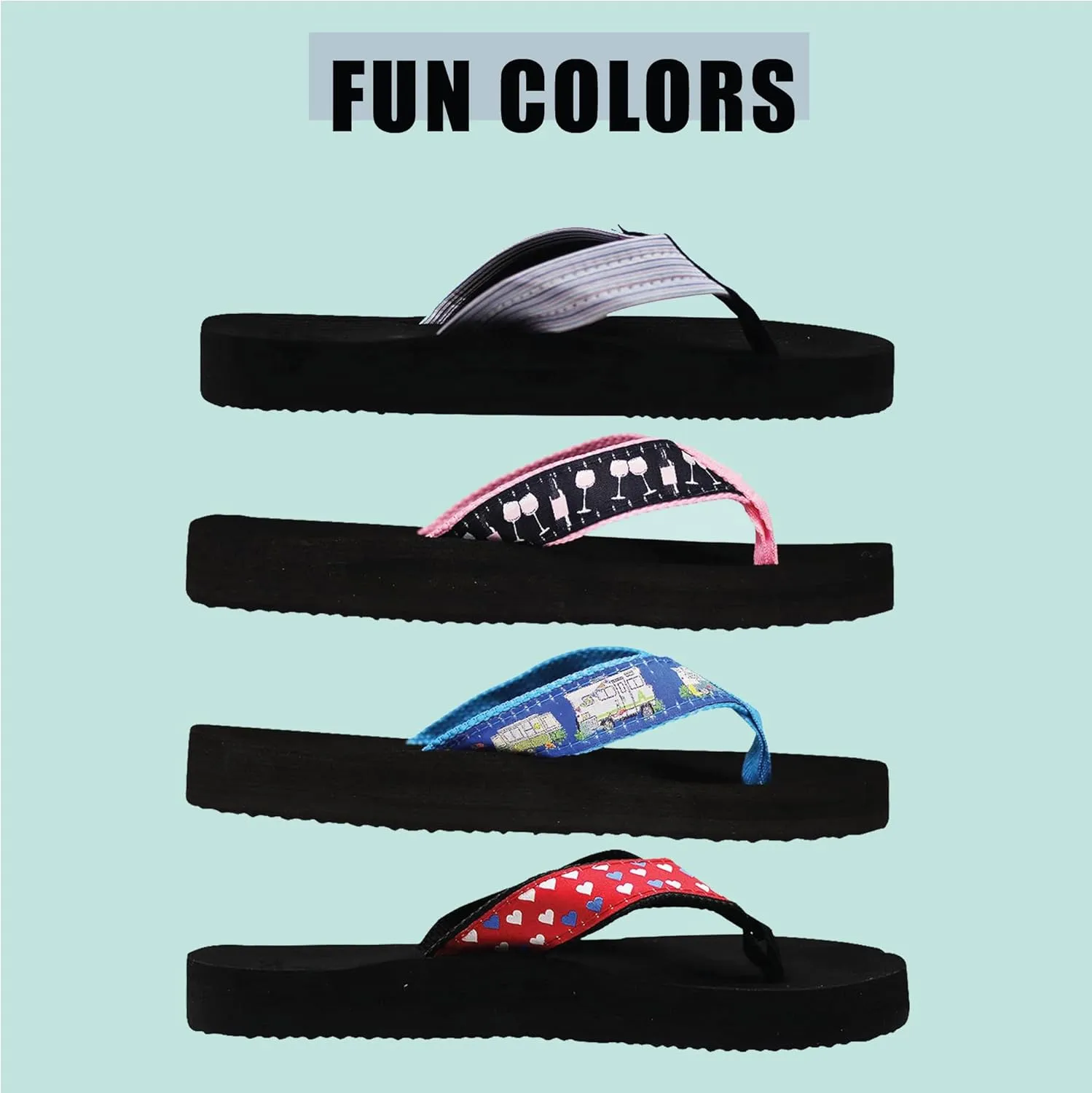 NORTY - Women's Casual Resort Wear Flip Flop Sandal for Everyday Comfort