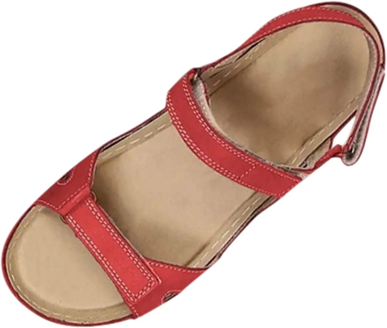 Orthopedic Sandals for Women, Womens Comfy Orthotic Sandal Anti-Slip Breathable Arch Support Platform Wedge Sandal Soft Comfortable