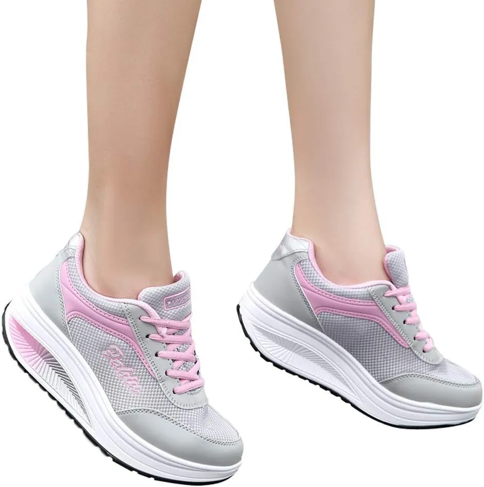 Orthopedic Sneakers for Women Arch Support Mesh Lace Up Cushion Sneakers Comfortable Breathable Lightweight Running Shoes