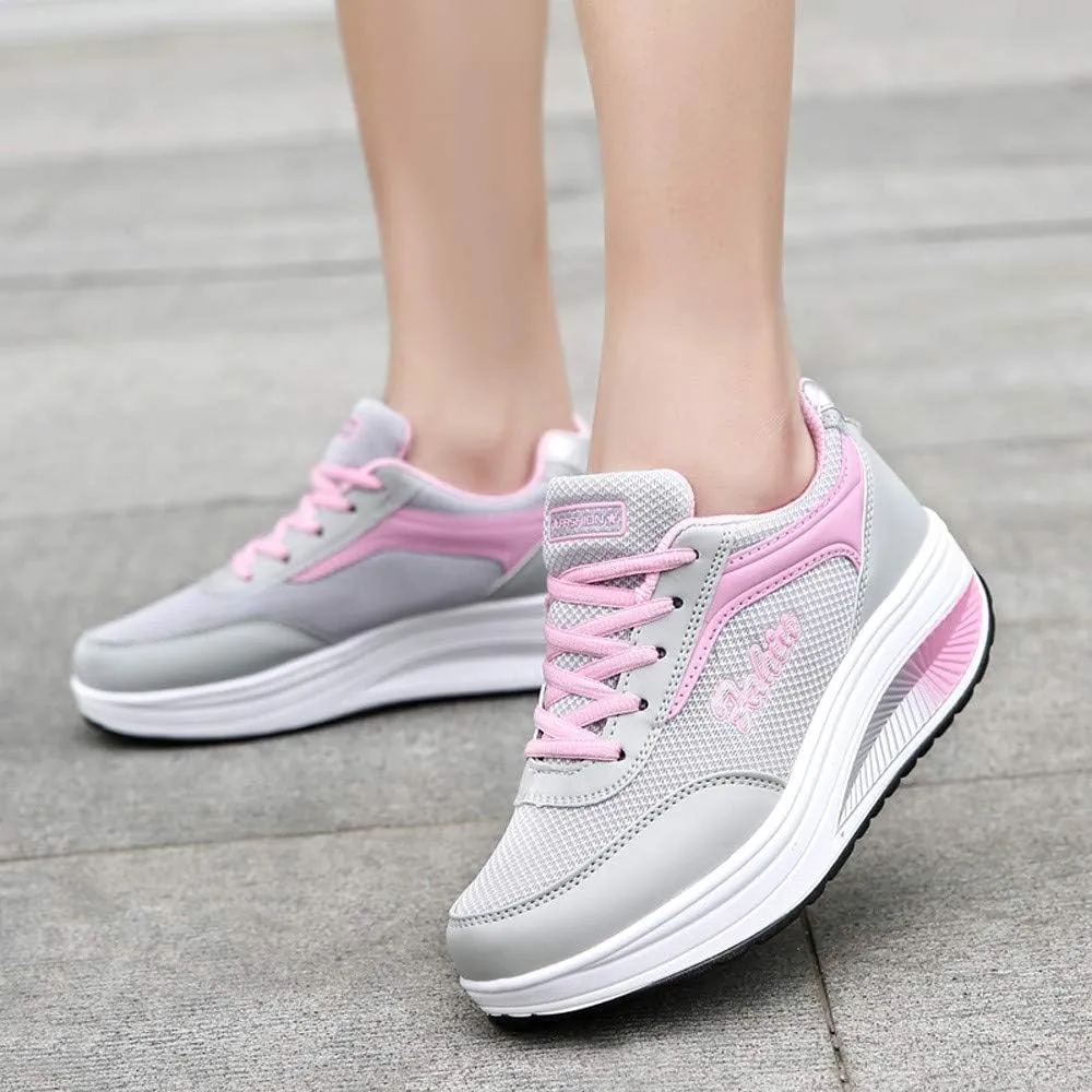 Orthopedic Sneakers for Women Arch Support Mesh Lace Up Cushion Sneakers Comfortable Breathable Lightweight Running Shoes