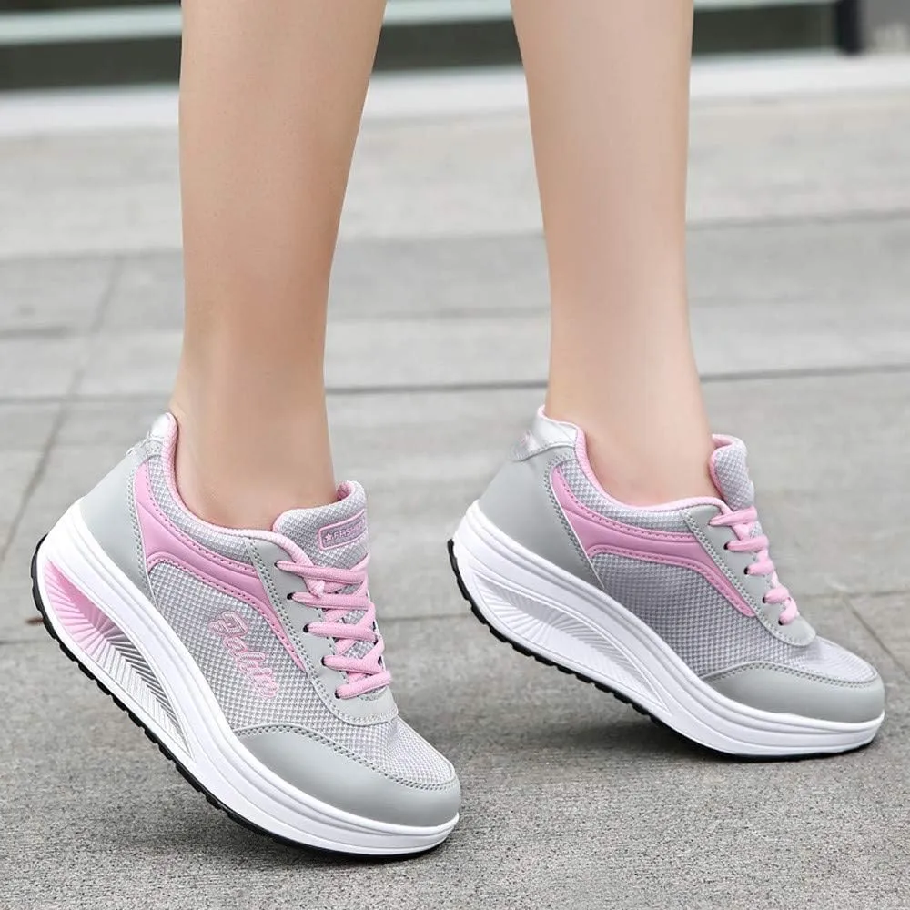Orthopedic Sneakers for Women Arch Support Mesh Lace Up Cushion Sneakers Comfortable Breathable Lightweight Running Shoes