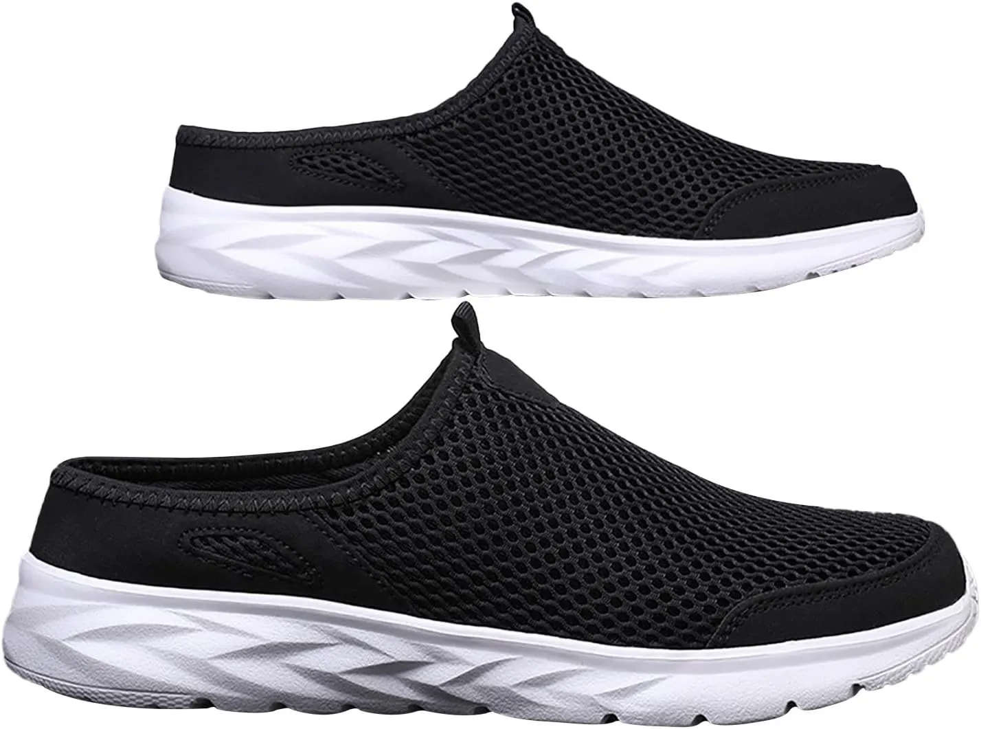Orthopedic Walking Shoes Mules for Men 2025 Casual Mesh Summer Slip-On Breathable Slippers Solid Color Closed Toe Mens Slingback Slides with Arch-Support