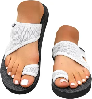 Orthotic Sandals For Women Wide Beach Shoes Comfortable Dressy Breathable Mesh Slide Slippers With Arch Support