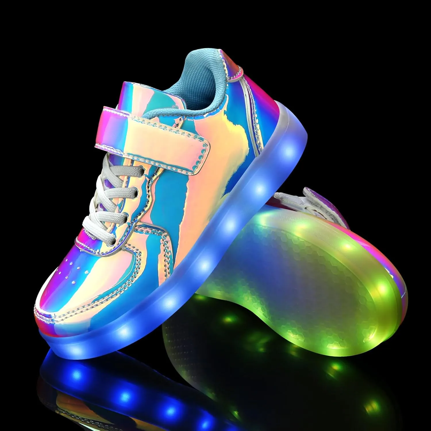 Padgene Kids LED Light Up Shoes USB Rechargeable Unisex Boys Girls LED Sneakers Cool Flashing Low Top Sneakers Luminous Shoes
