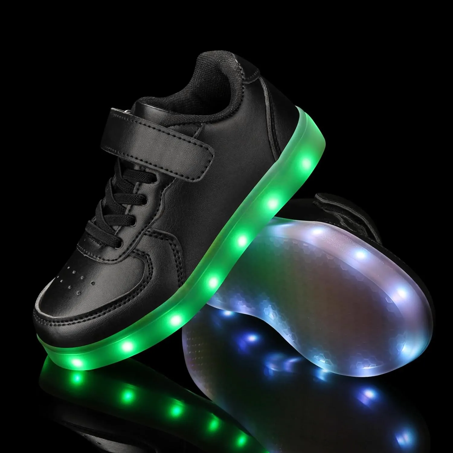 Padgene Kids LED Light Up Shoes USB Rechargeable Unisex Boys Girls LED Sneakers Cool Flashing Low Top Sneakers Luminous Shoes