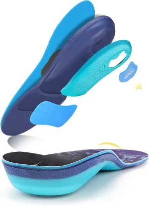 PCSsole Arch Support Inserts Women & Men - Shoe Inserts for Plantar Fasciitis Relief - Orthotic Insoles Standing All Day - for Flat Feet - Arch Pain - Heel Pain - Comfortable Boot Insoles for Working