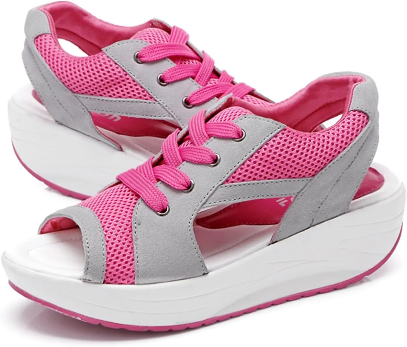 Platform Sandals Women Comfortable Wide Width Closed Toe Beach Slides Ankle Strap Wedges Flat Buckle up Walking Slip On Shoes Dressy Summer Dressy Sneakers 2025 Spring