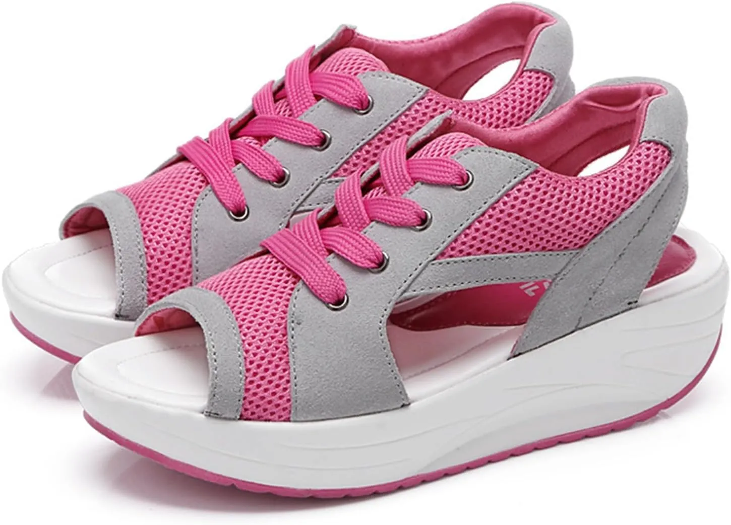 Platform Sandals Women Comfortable Wide Width Closed Toe Beach Slides Ankle Strap Wedges Flat Buckle up Walking Slip On Shoes Dressy Summer Dressy Sneakers 2025 Spring