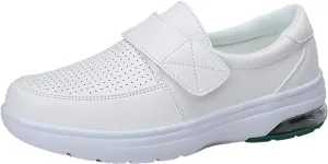 Platform Sandals Women Soft Botton Hook&Loop Shoes Women'S Cushion Single Casuals Breathable Work Footwear