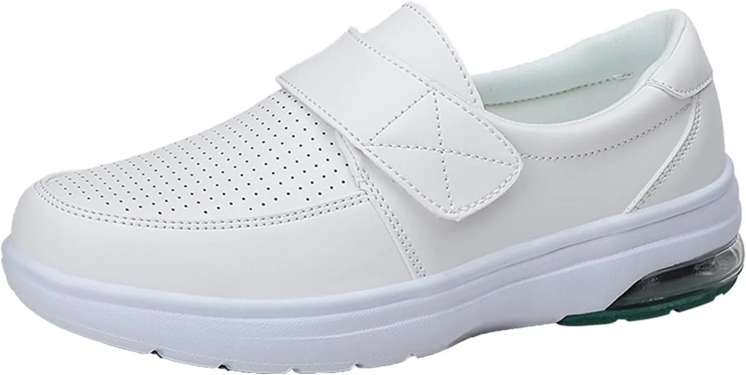 Platform Sandals Women Soft Botton Hook&Loop Shoes Women'S Cushion Single Casuals Breathable Work Footwear