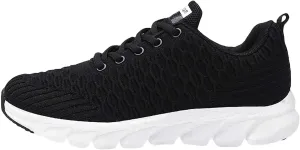 Platform Sneakers for Women Black Mens Black Dress Shoes Slip On Casual Shoes Round Toe Flats Comfortable Black Loafers Women Platform White Sneakers Men Wide