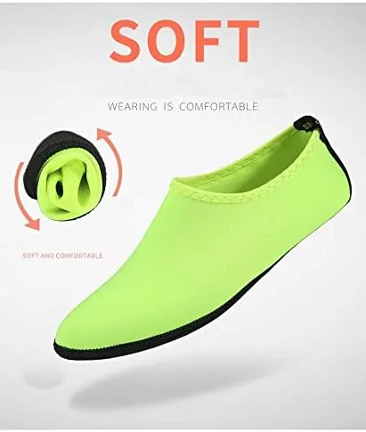Quick-Dry Water Shoes, Barefoot Flexible Water Skin Shoes Aqua Socks for Beach, Swim, Diving, Snorkeling, Running, Surfing and Yoga Exercise