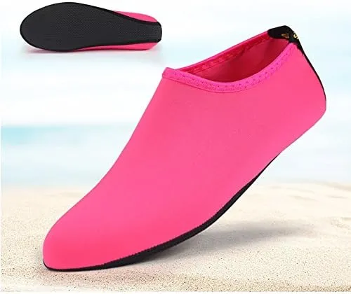 Quick-Dry Water Shoes, Barefoot Flexible Water Skin Shoes Aqua Socks for Beach, Swim, Diving, Snorkeling, Running, Surfing and Yoga Exercise