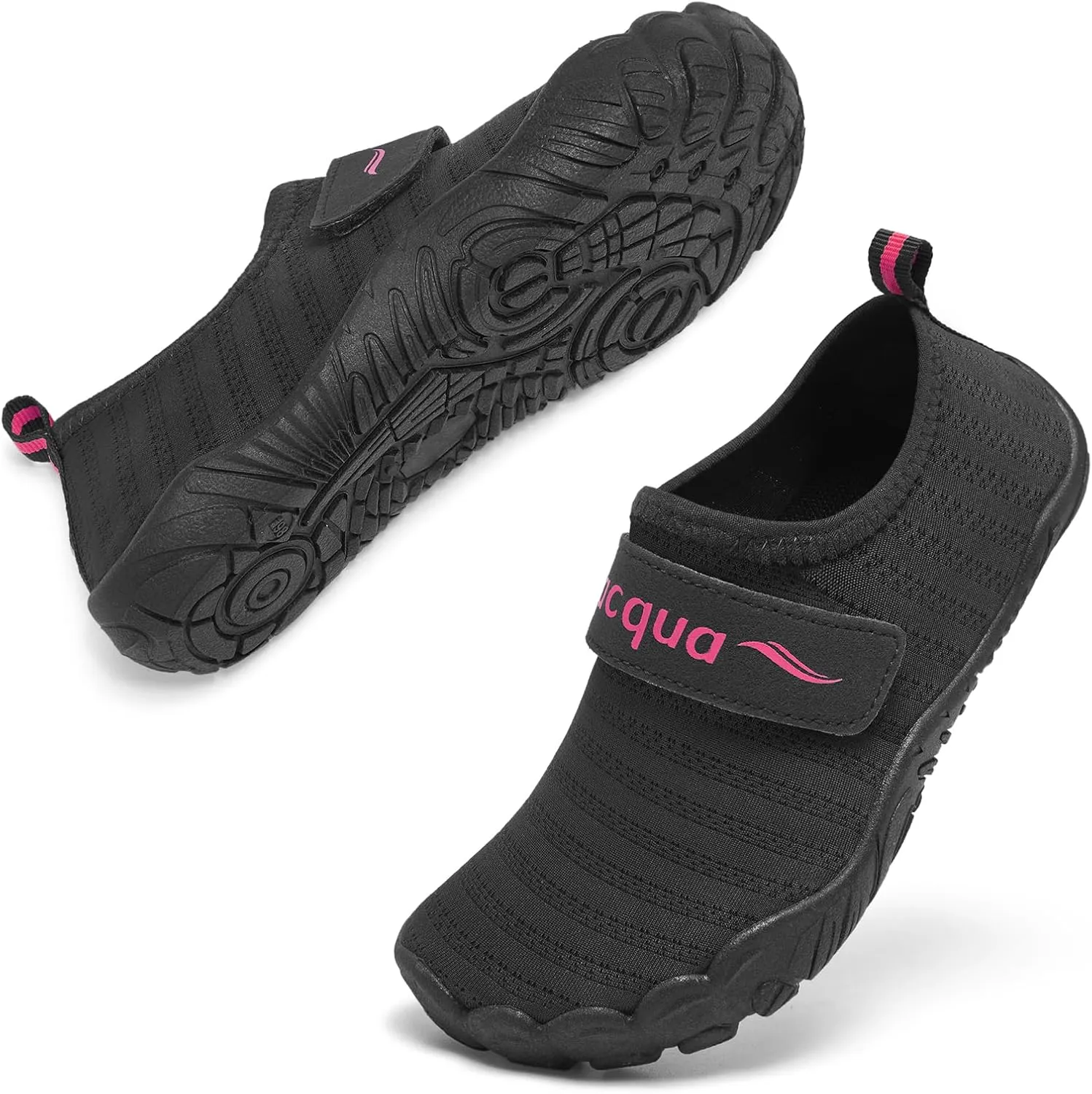 Racqua Kids Water Shoes Non-Slip Beach Shoes Outdoor Breathable Swim Shoes Quick Dry Lightweight Pool Aqua Shoes Boys Girls(Little Kid/Big Kid)