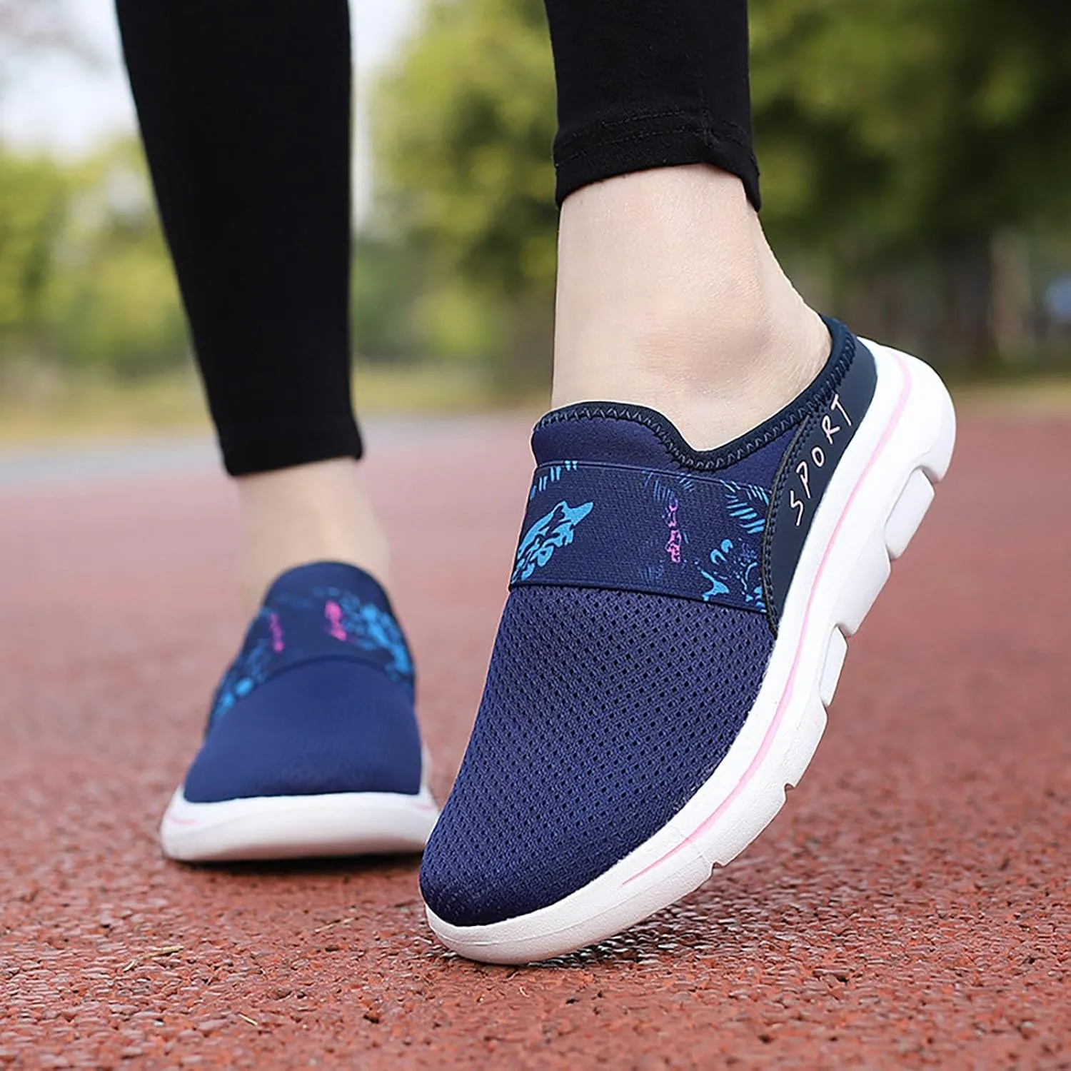 Running Shoes for Women Flat Feet Ladies Shoes Casual Women's Fashion Sneakers Running Gym Tennis Athletic Mesh Steel Toe Tennis Shoe Loafers Dress Shoe