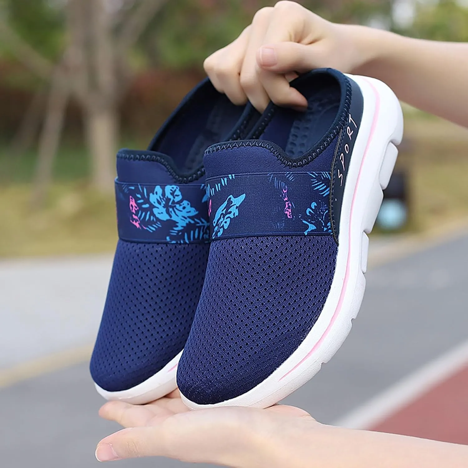 Running Shoes for Women Flat Feet Ladies Shoes Casual Women's Fashion Sneakers Running Gym Tennis Athletic Mesh Steel Toe Tennis Shoe Loafers Dress Shoe