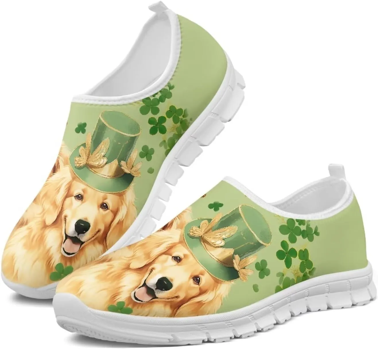 Running Shoes for Womens Mother Fashion Travel Walking Sneakers Soft Slip Ons Gym Loafers for Nursing Work Size 5.5-11.5 White Sole