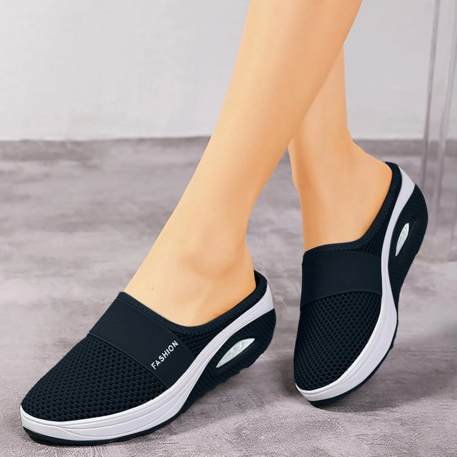 Sandals for Women Arch Support Sandals Travel Closed Toe Sandal Breathable Wedge Slippers Orthopedic Walking Shoes