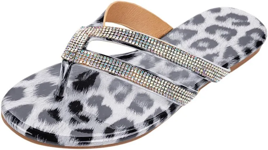 Sandals for Women Flat,Women's 2020 T-Strap Comfy Platform Sandal Shoes Summer Beach Travel Fashion Slipper Flip Flops