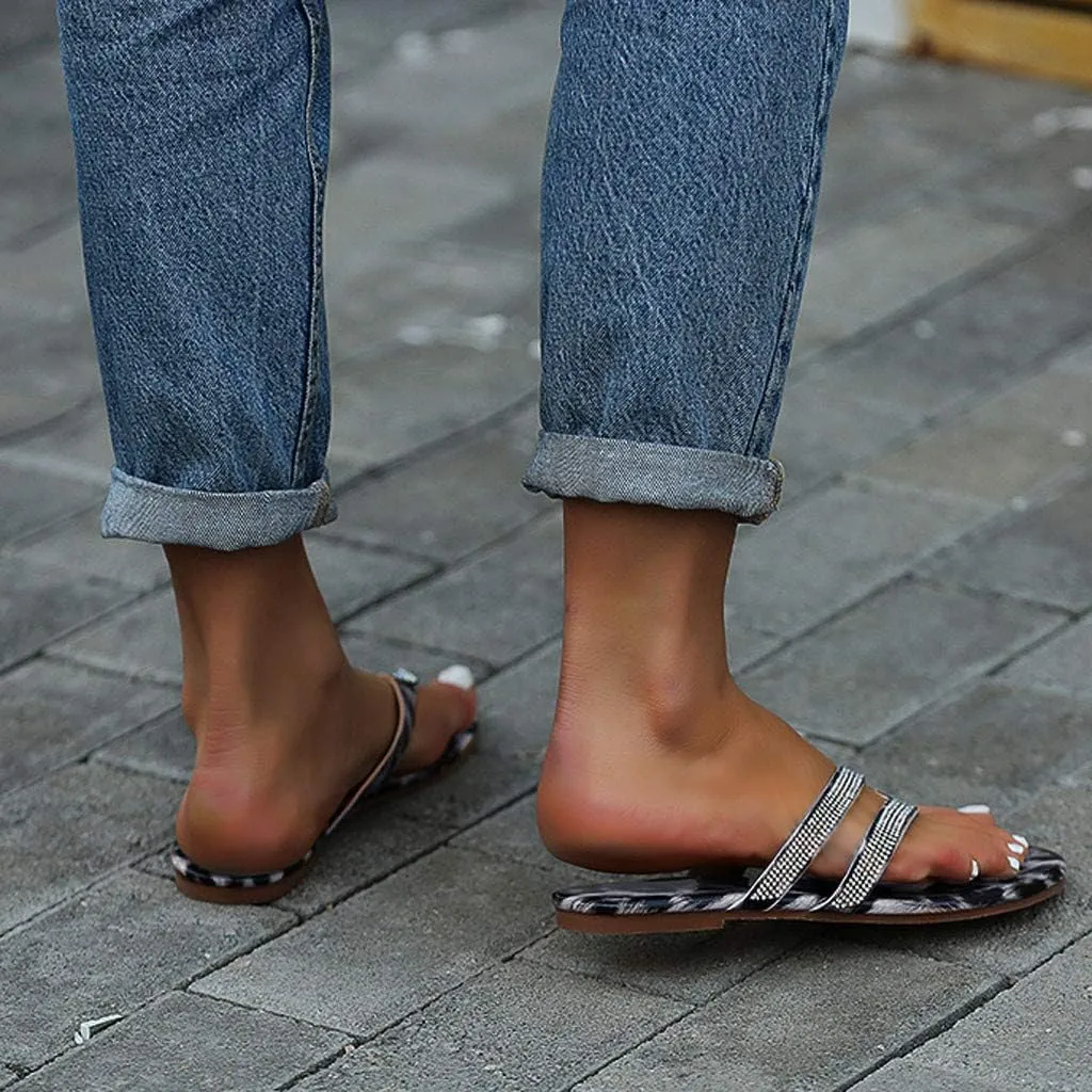 Sandals for Women Flat,Women's 2020 T-Strap Comfy Platform Sandal Shoes Summer Beach Travel Fashion Slipper Flip Flops