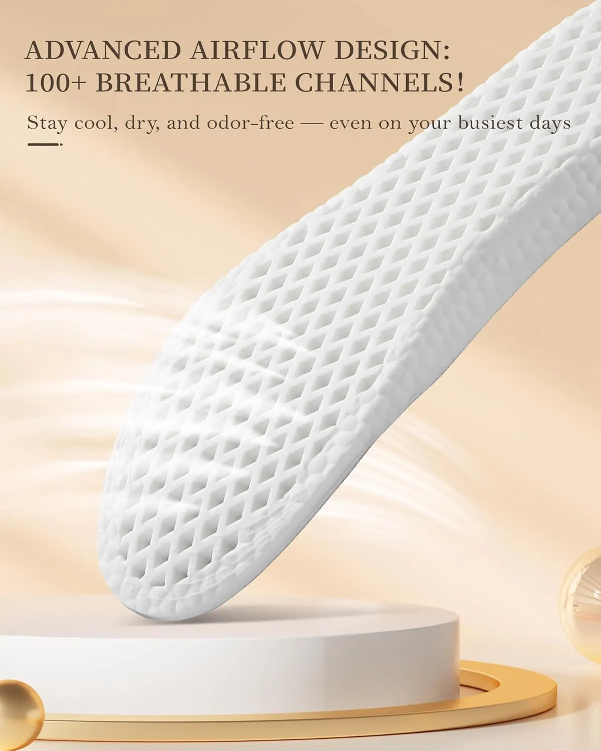 Shock Absorbing Foam Insoles for Men & Women — Arch Support Move Insoles & Shoe Inserts for Running, Walking, Standing All Day — Foot Pain Relief, All-Day Comfort & Fatigue Reduction (New Launch 2025)