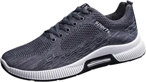 Shoes Bottom Fashion Men Mesh Soft Breathable Sport Lace-Up Casual Sneaker Shoe Laces for Men