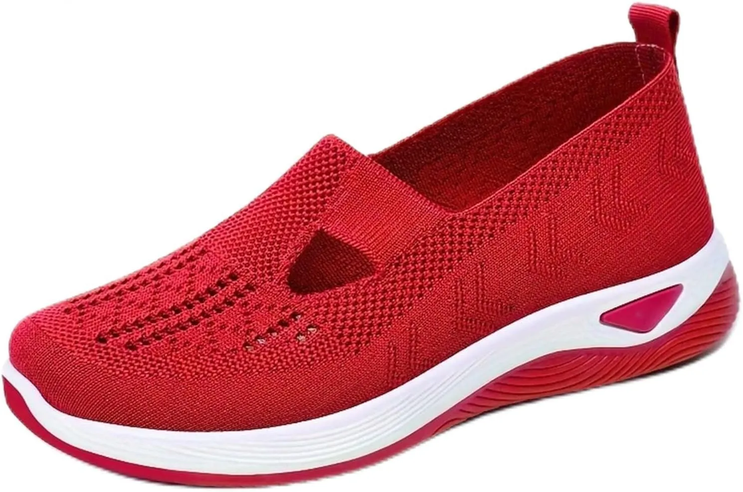 Shoes for Women, Orthopedic All-Day Comfort Sneakers, Breathable Knitted Soft Slip-On Walking Shoes