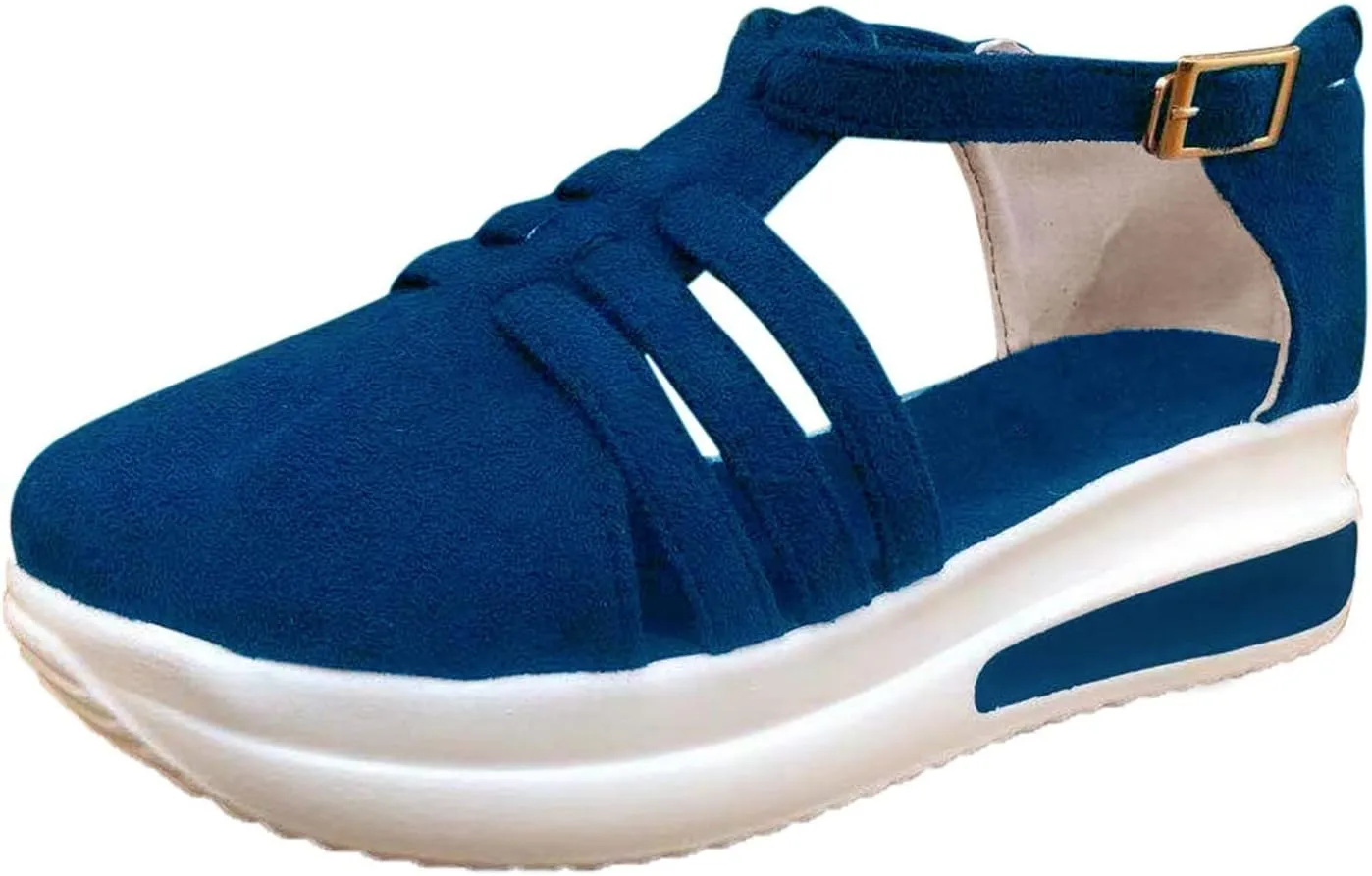Shoes for Women, Sandals Women Wedge Casual Breathable Flat Slippers Open Toe Outdoor Beach Sandals