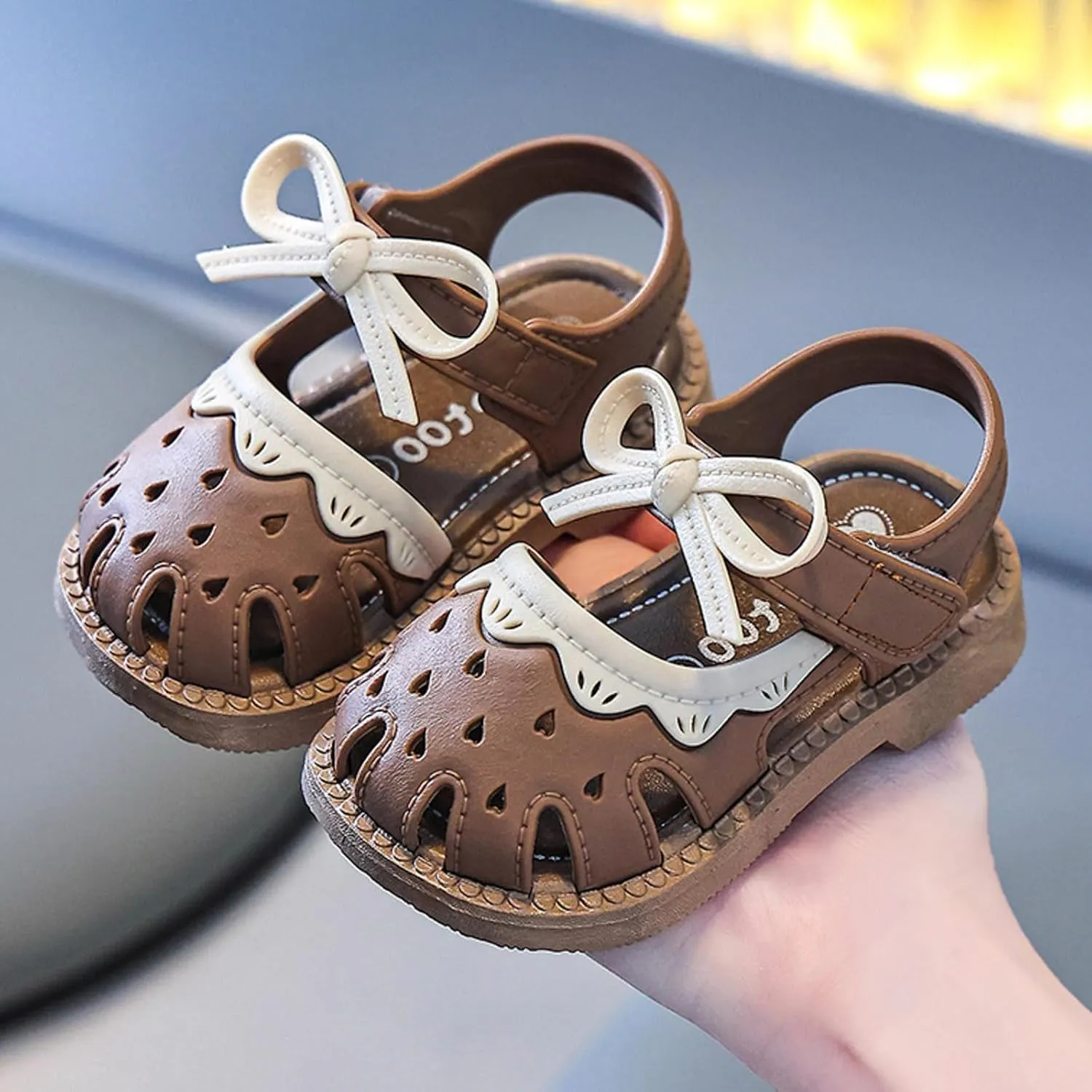 Shoes Summer Girls Breathable Sandals Soft Bottom Non Slip Baby Walking Shoes Hollow Sandals Toddler Big Girls