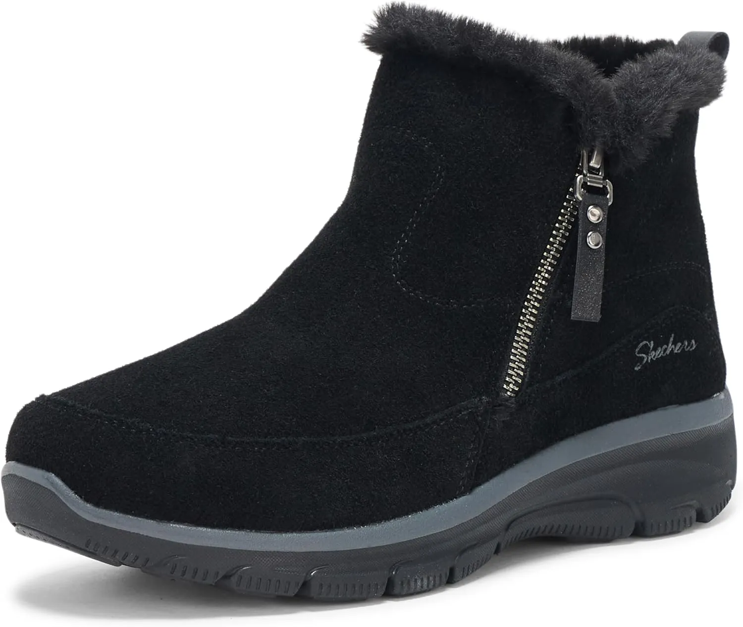 Skechers Women's Easy Going-Cool Zip Ankle Boot