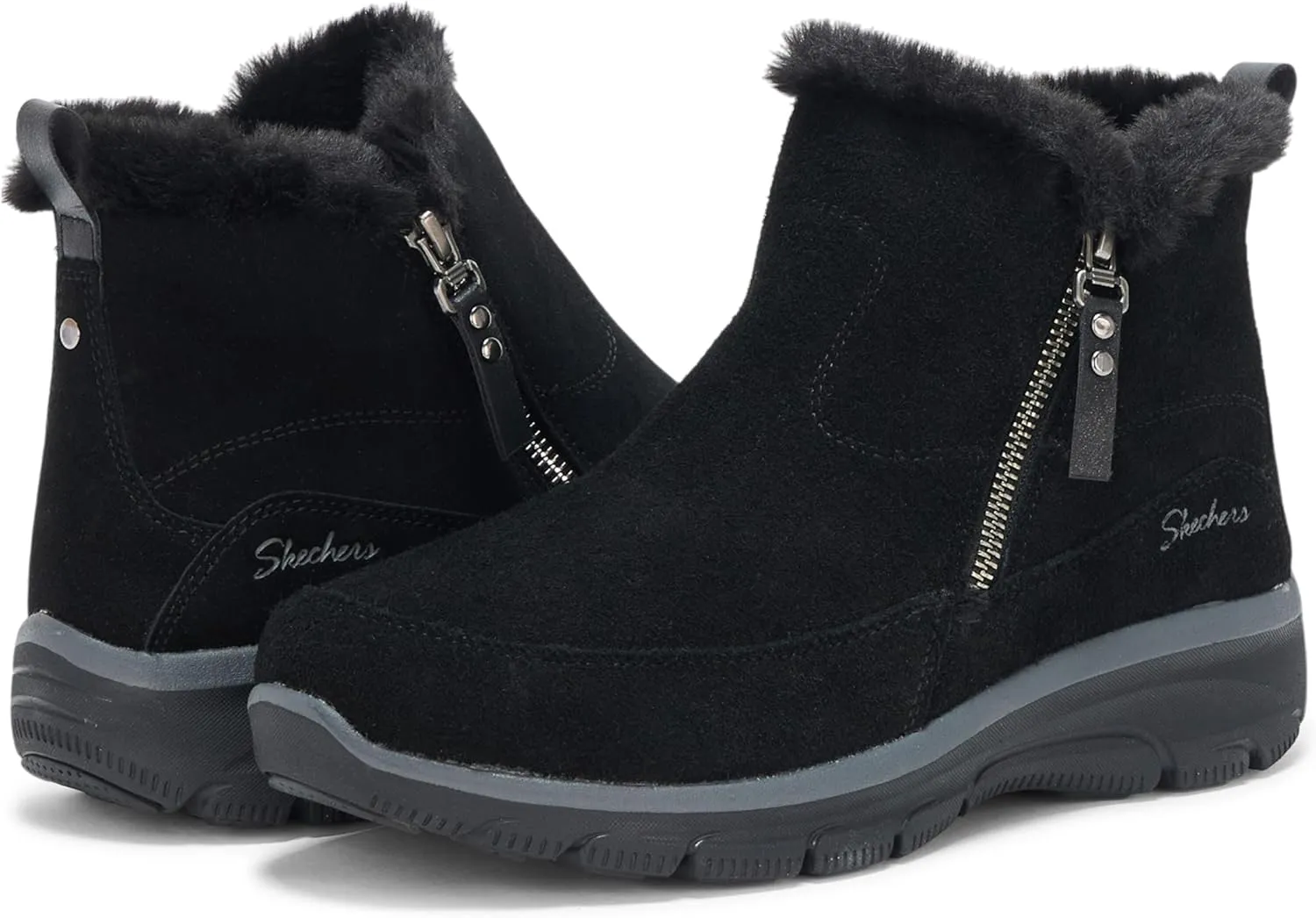 Skechers Women's Easy Going-Cool Zip Ankle Boot
