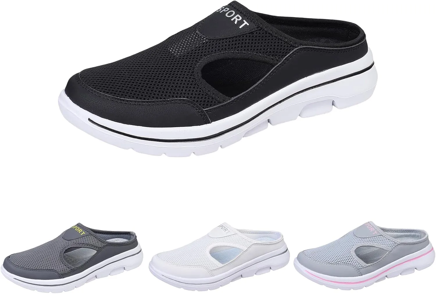 Slip On Mules & Clogs for Women Comfort Breathable Support Sports Sandals Lightweight Closed Toe Slippers