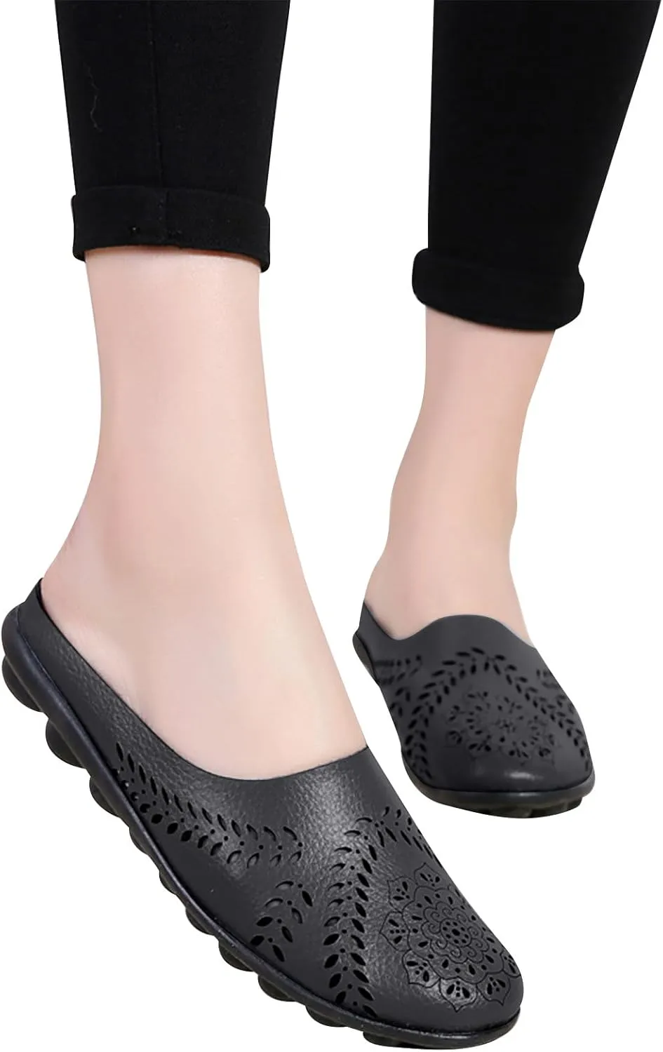 Slip On Shoes Women Womens Sneakers Wide Width Black Loafers Women Wide with Comfy Soft Cover Heel Christmas Sneakers Women Comfortable & Lightweight