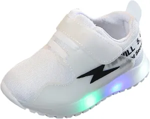 Sneakers for Girls Boys Kid Shoes with LED Light Up Shoes Shiny Toddler Sneakers Light Up for Christmas Birthday