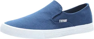 Solid Color Mens Casual Sport Shoes Fashion Breathable Slip on Lightweight Summer Comfortable Outdoor Flat Bottom Walking Running Sneakers for Men