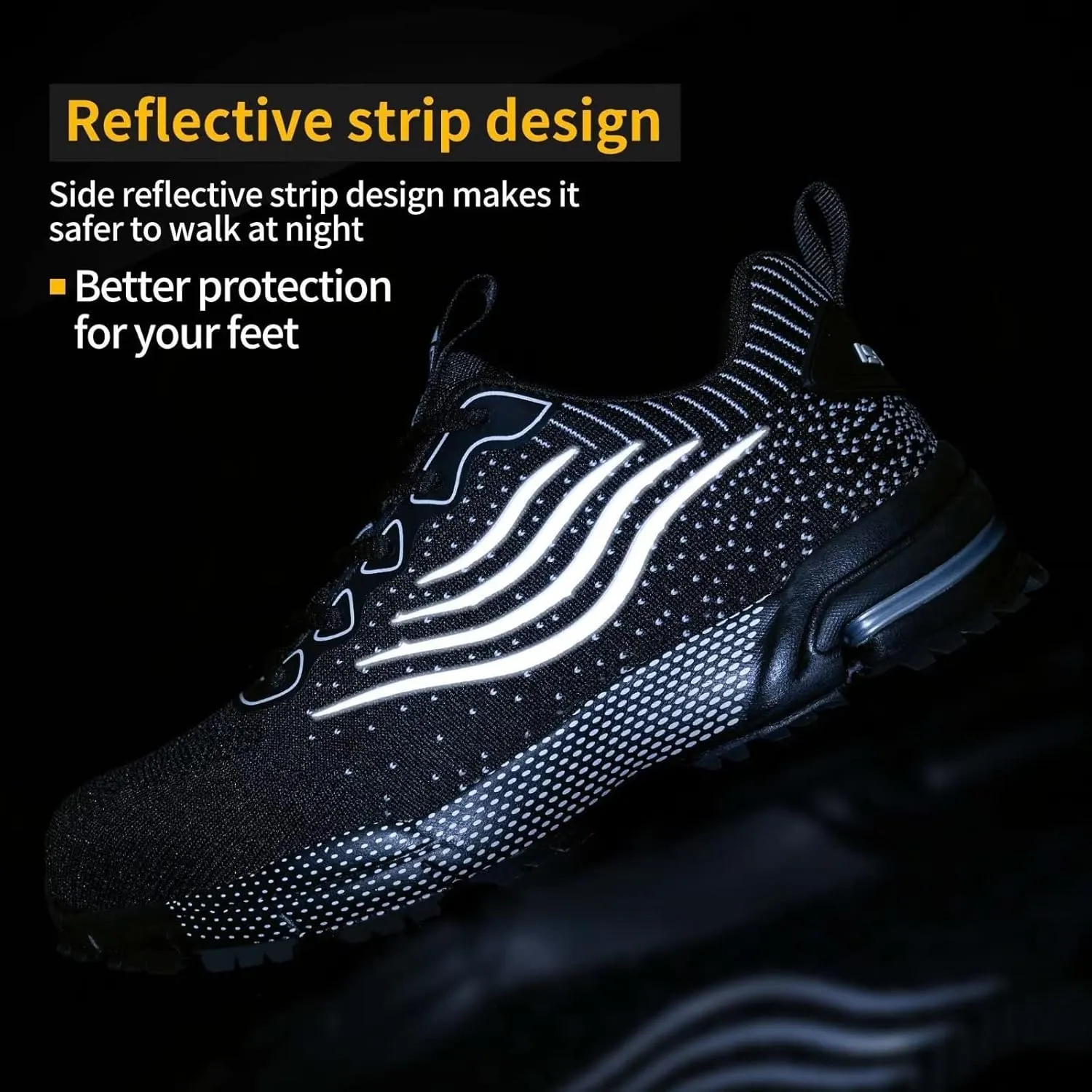 Steel Toe Shoes for Men Women Lightweight Safety Shoes Comfortable Cushion Steel Toe Sneakers Indestructible Work Shoes