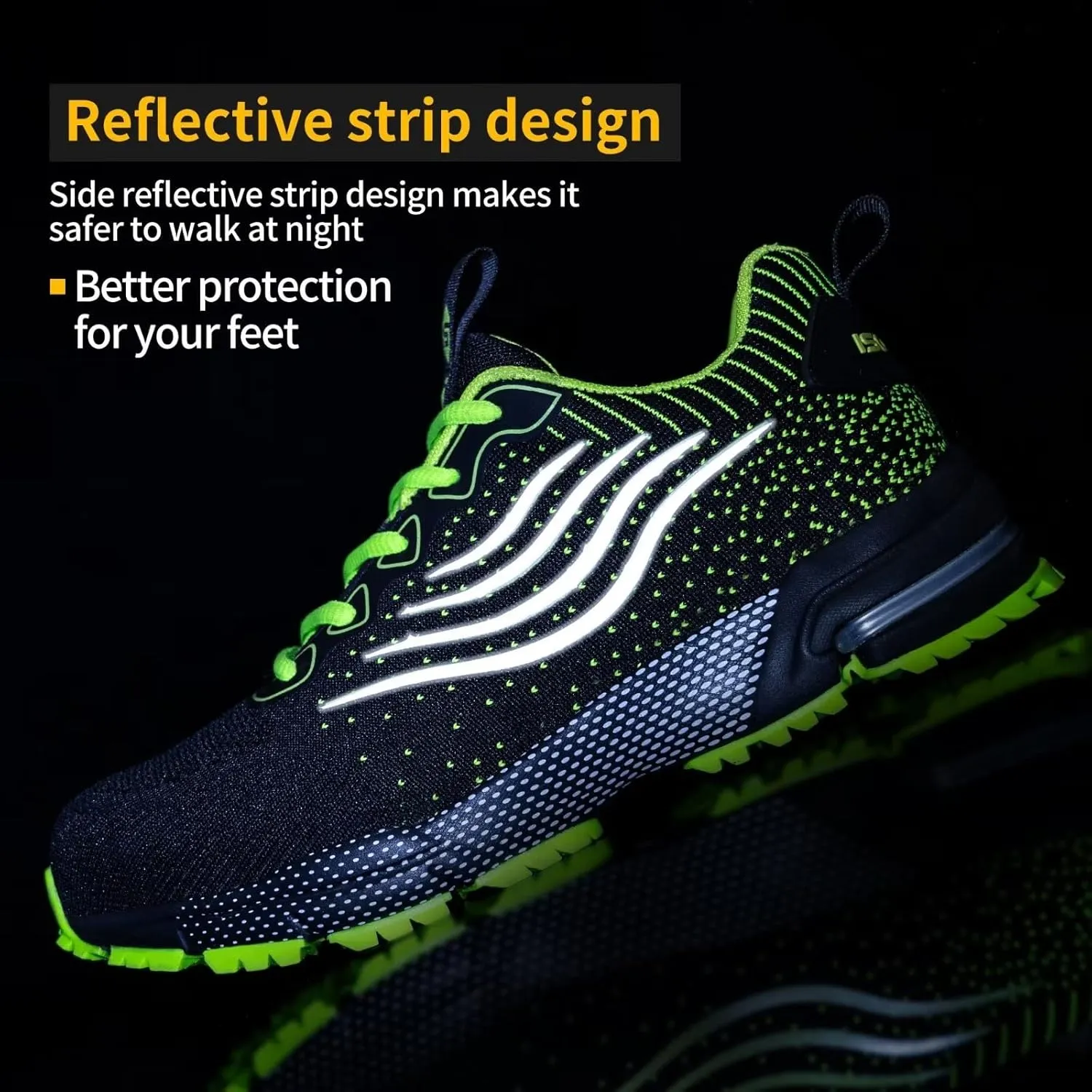 Steel Toe Shoes for Men Women Lightweight Safety Shoes Comfortable Cushion Steel Toe Sneakers Indestructible Work Shoes