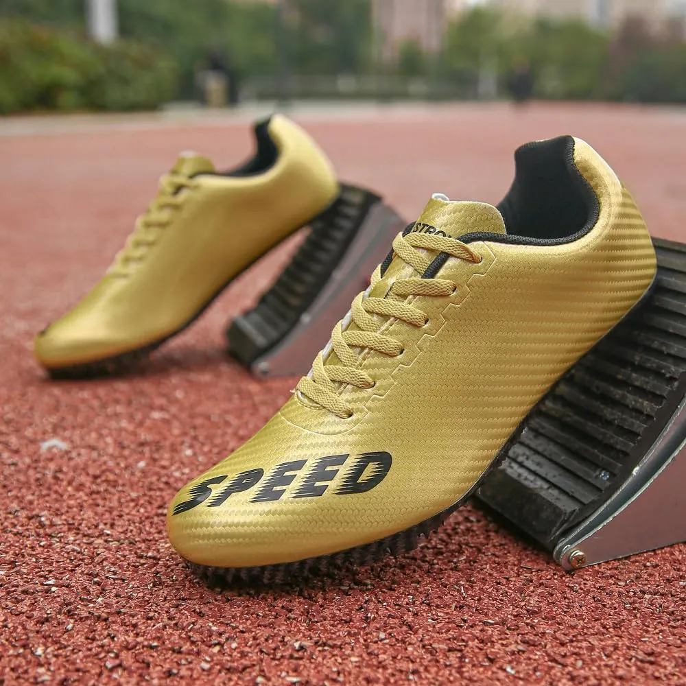 THESTRON Unisex Track Spikes Running Sprint Shoes Track & Field Shoes for Men Women Kids Cool Racing Running Sneakers
