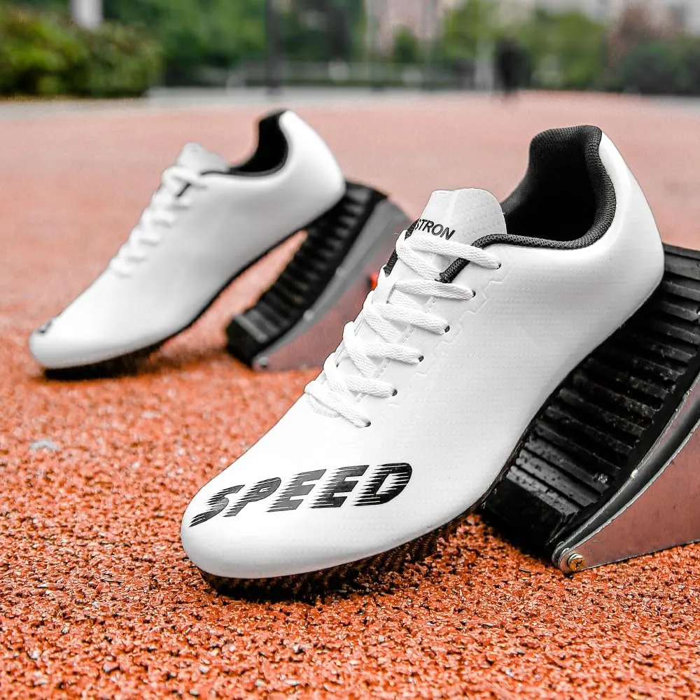 THESTRON Unisex Track Spikes Running Sprint Shoes Track & Field Shoes for Men Women Kids Cool Racing Running Sneakers