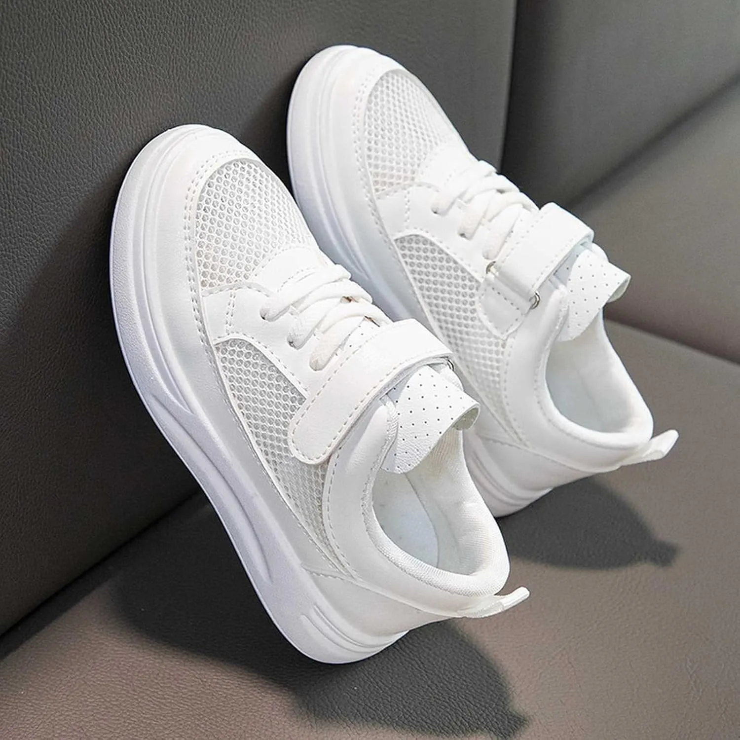 Toddler Boys Girls Tennis Shoes Kids Slip On Barefoot Shoes Wide Casual Walking Running Sneakers for Little Kid
