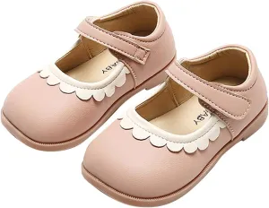 Toddler Casual Shoes Summer and Autumn Girls Boots Cute Flat Solid Color Lace Hook Loop Casual Comfortable Shoes