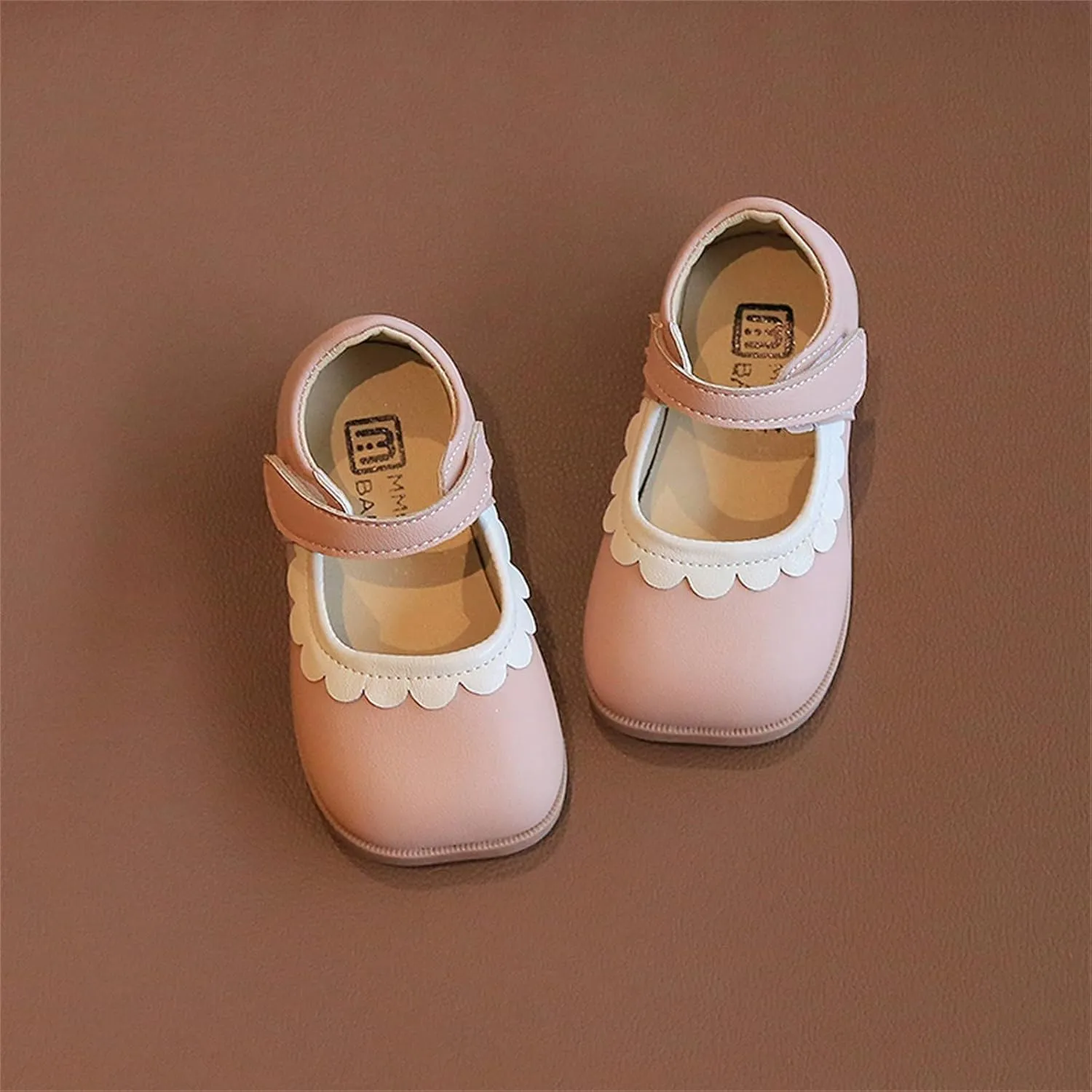 Toddler Casual Shoes Summer and Autumn Girls Boots Cute Flat Solid Color Lace Hook Loop Casual Comfortable Shoes