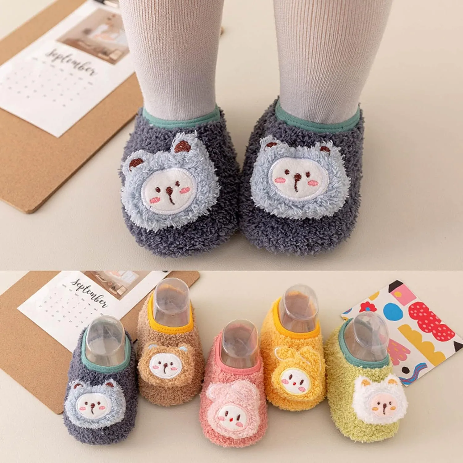 Toddler Wedding Shoes Toddler Shoes Boys Girls Baby Shoes Soft Sole Slip On Shoes Animal Decorate Toddler Shoes (Navy, 12-18 Months)